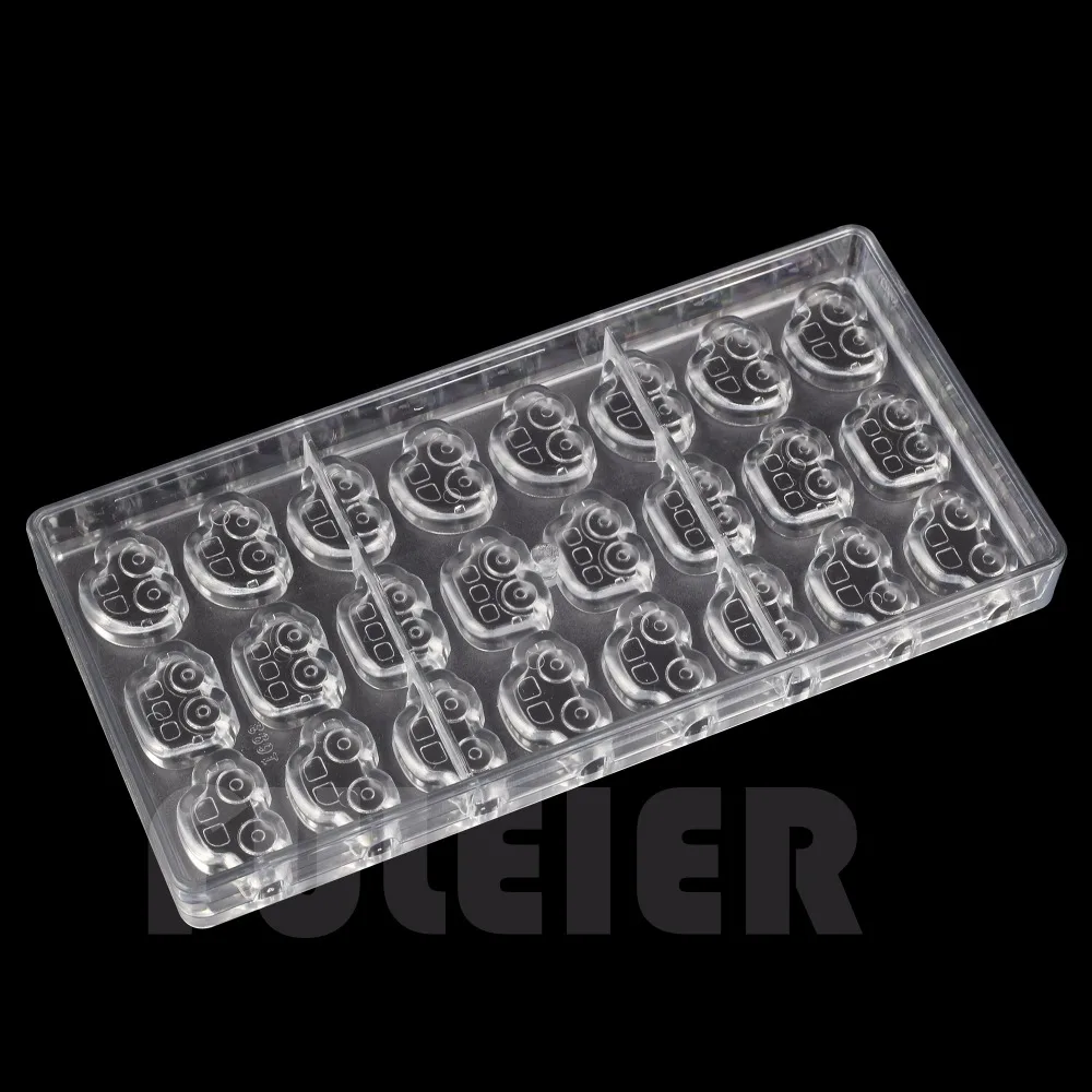 Инструменты для выпечки три автомобиля форма из поликарбоната шоколада конфеты