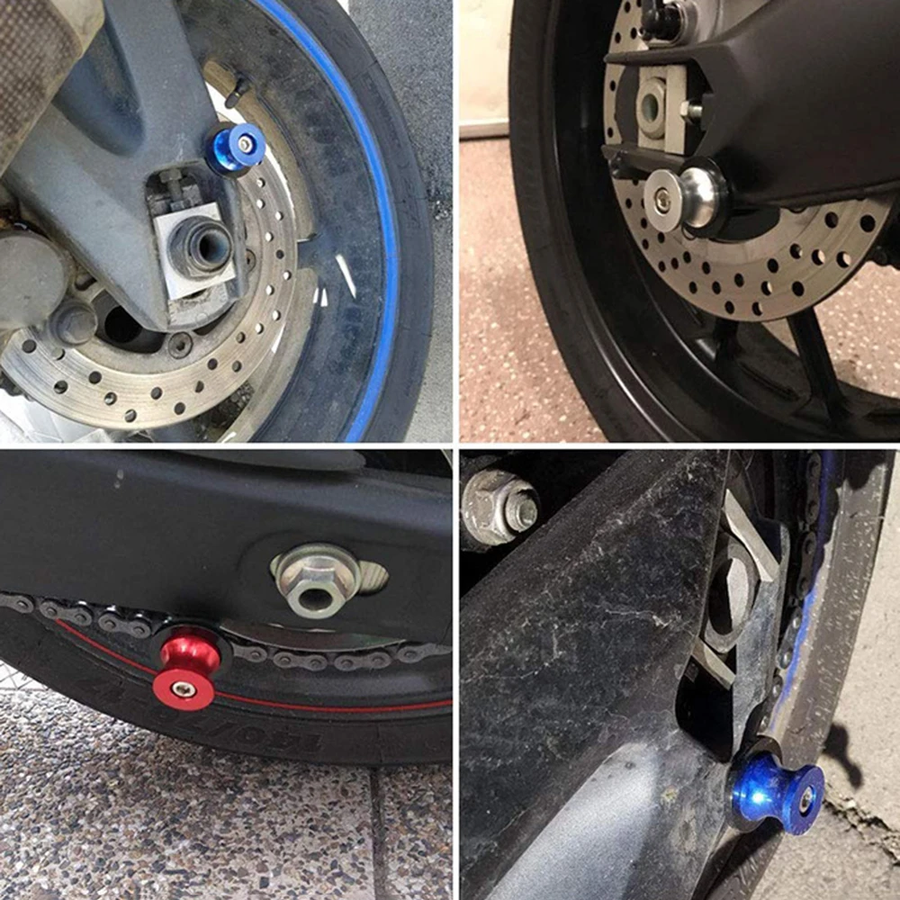 2 шт./компл. для Yamaha Honda Suzuki ЧПУ алюминий мотоцикла маятник Слайдеры Катушки Паддок