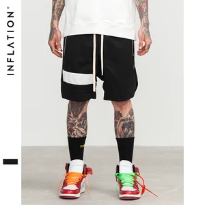 INFLATION мужские шорты, хип-хоп бренд одежда Streetwear Draw Rope молния джоггеры шорты Сетка свободные хип-хоп шорты для мужчин 8422s