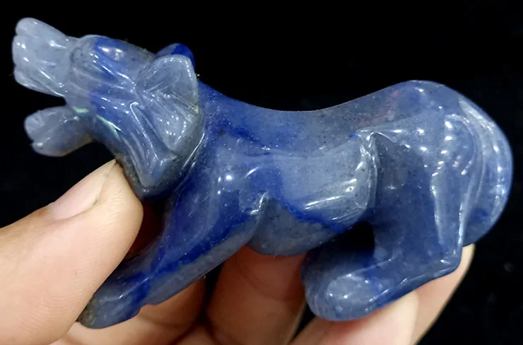 Blue Aventurine Резьба ручной работы полированный различные Кристалл Камень, реики волк скульптура для заживления украшения подарок SQ - Цвет: Blue Aventurine