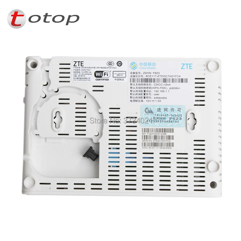 Fibra zte F623 6 0 GPON ОНУ ОНТ маршрутизатор Поддержка FTTH HGU 1GE + 3FE 1TEL USB wifi те же функции F660
