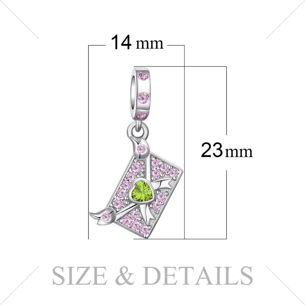 JewelryPalace создано розовый сапфир красивый конверт создана в желтый Nano Сердце 925