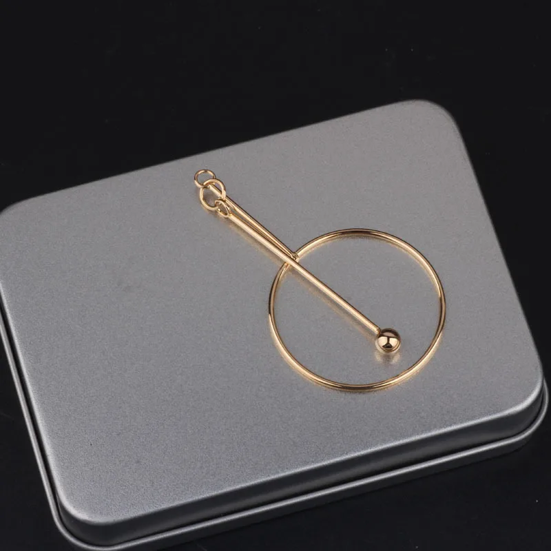 Аксессуары для сережек с бахромой, 18k позолоченные серьги с геометрическим орнаментом, 4 штуки - Цвет: 5