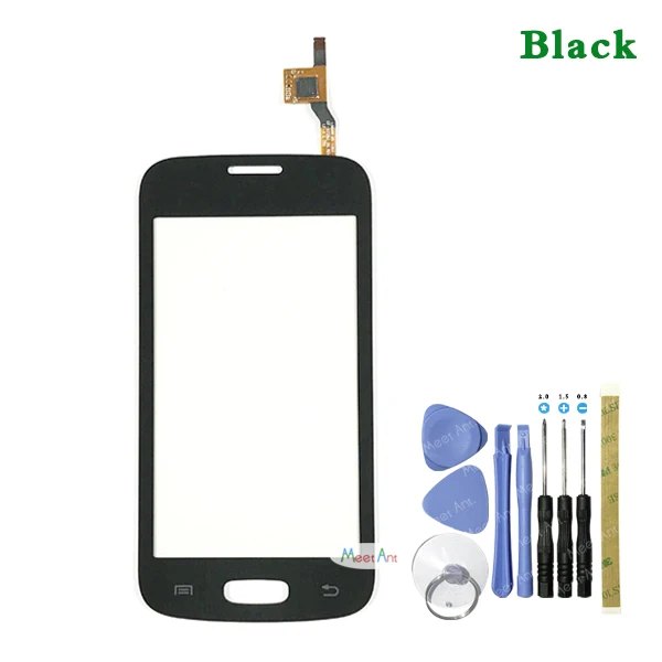 Высокое качество 4," для samsung Galaxy Star Pro S7262 GT-S7262 S7260 GT-S7260 сенсорный экран дигитайзер сенсор Передняя стеклянная панель объектива - Цвет: black With Tool