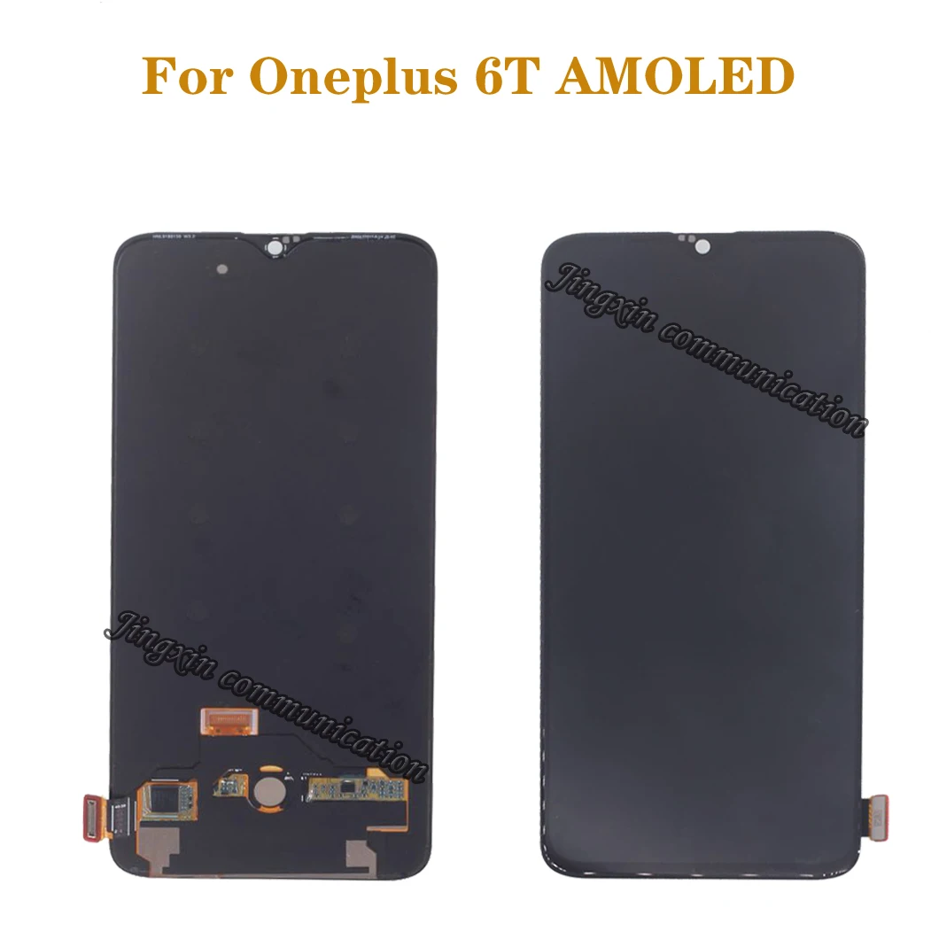 6 41 &quotAMOLED Оригинальный ЖК дисплей для Oneplus 6T сенсорный экран сменный комплект
