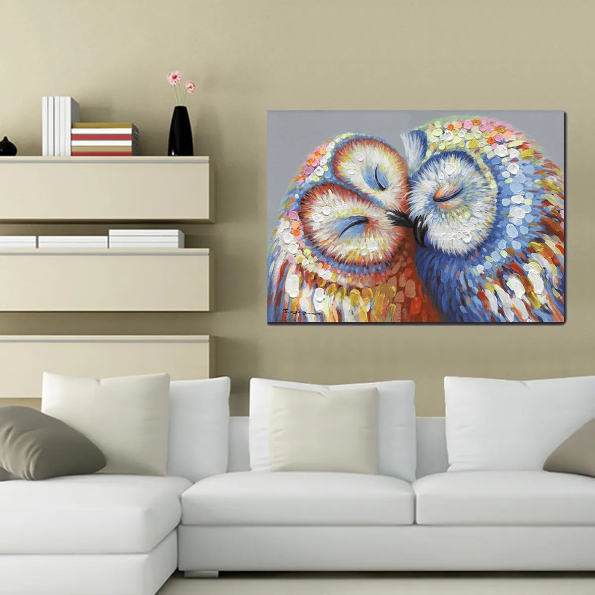 Kissed Owls Настенная картина Декор для дома сделай сам живопись по номерам