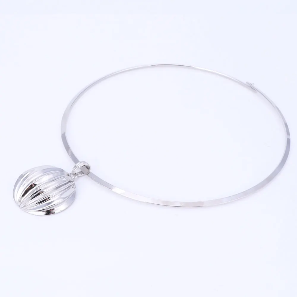 Дубай ювелирный набор шар кулон ожерелье серьги браслет кольцо Серебряный цвет