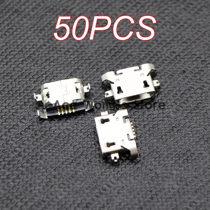 50 шт. 5-контактный разъем Micro USB типа B гнездовой для мобильный телефон зарядки (A-13) |