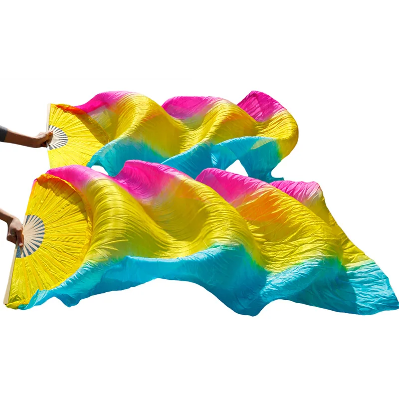 Веер для танца живота шелковые бамбуковые ребра реквизит выступлений из