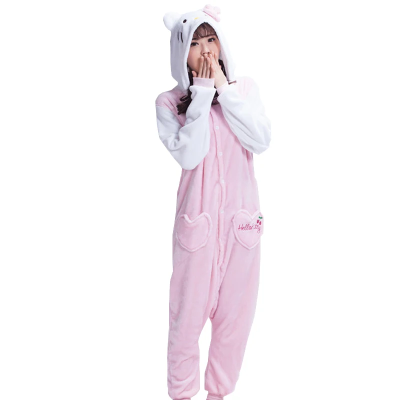 Оптовая продажа пижамы унисекс Для мужчин женщин взрослых зима Pijama Косплэй