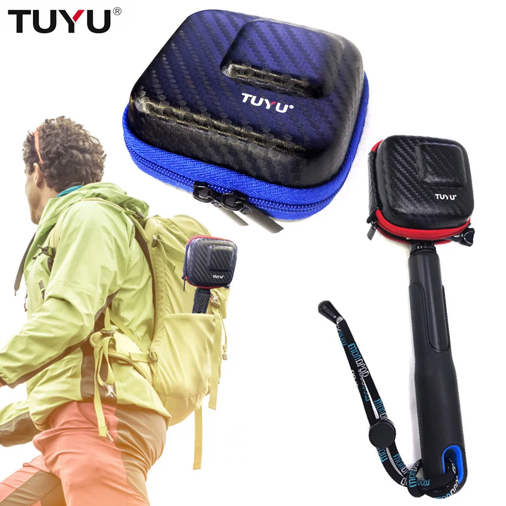 TUYU мини-Ева Водонепроницаемый хранения Защитный Чехол Коробка для GoPro HERO7 черный, серебристый, белый/6/5 Путешествия хранения CameraBag чехол