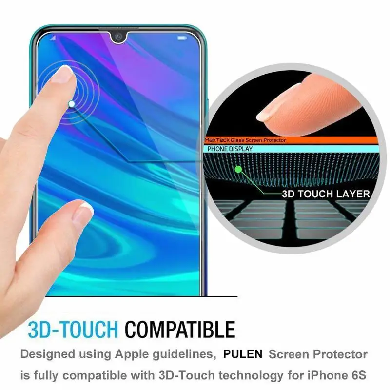Защитное стекло для Huawei P Smart 2019 2 шт. защита экрана закаленное Z стеклянная пленка