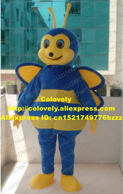 Необычные синие бриллиантовые костюмы маскоте насекомых аподов с маленькими