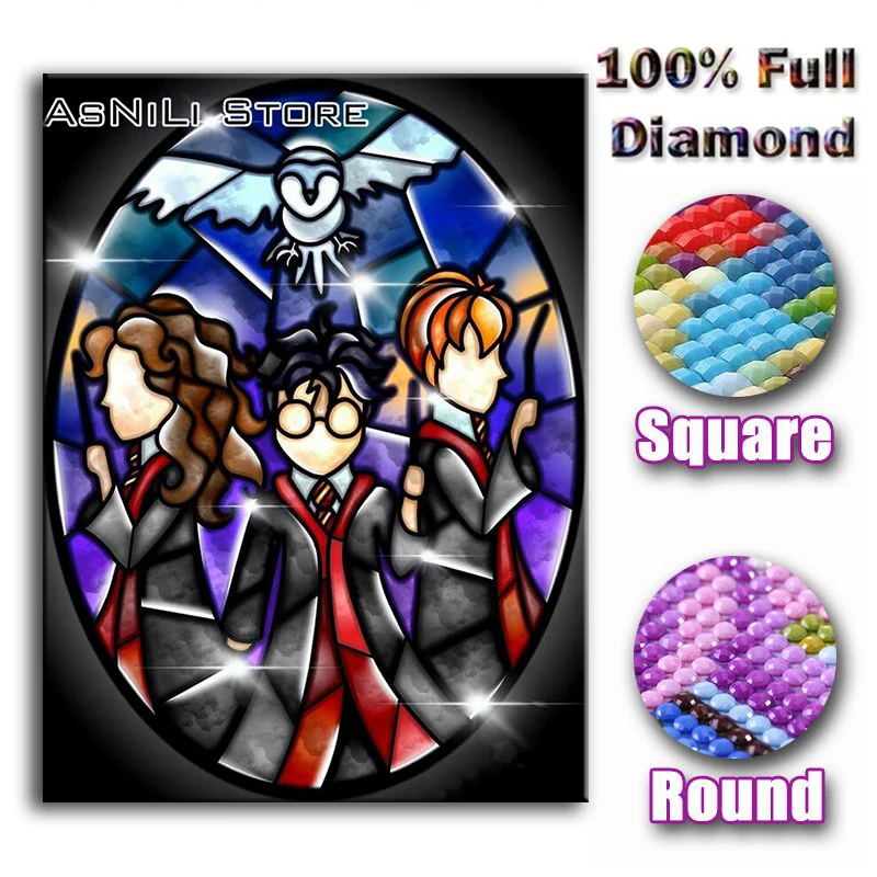 

Full Square/Round Drill 5D DIY Diamond Painting "Cartoon magic" Embroidery Cross Stitch Mosaic Home Decor Gift