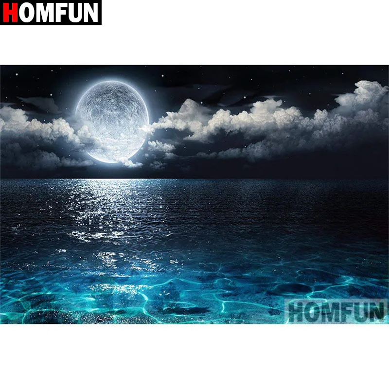 Алмазная живопись HOMFUN A17414 полноразмерная/круглая 5D картина сделай сам с