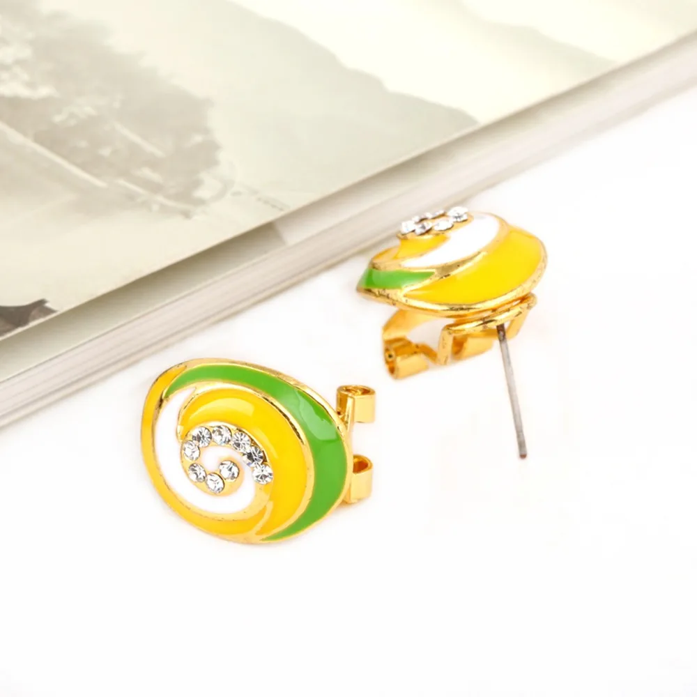 EVBEA 2016 New Design Fashion Cartoon Yellow Earring 100% Handmade Nine Crystal Earrings For Women | Украшения и аксессуары