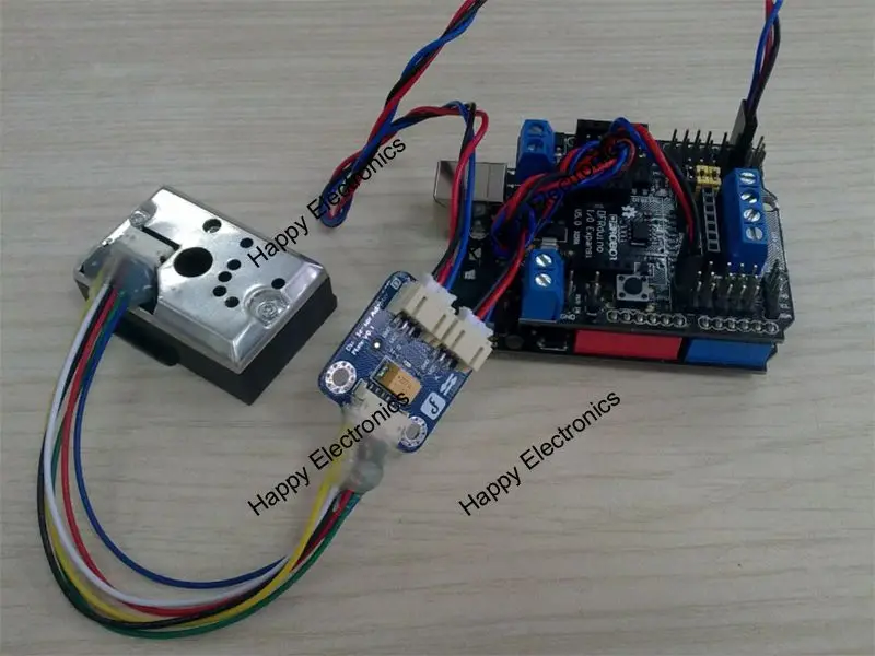 Адаптер датчика качества воздуха/пыли DFRobot 5 В со светодиодным аналоговым