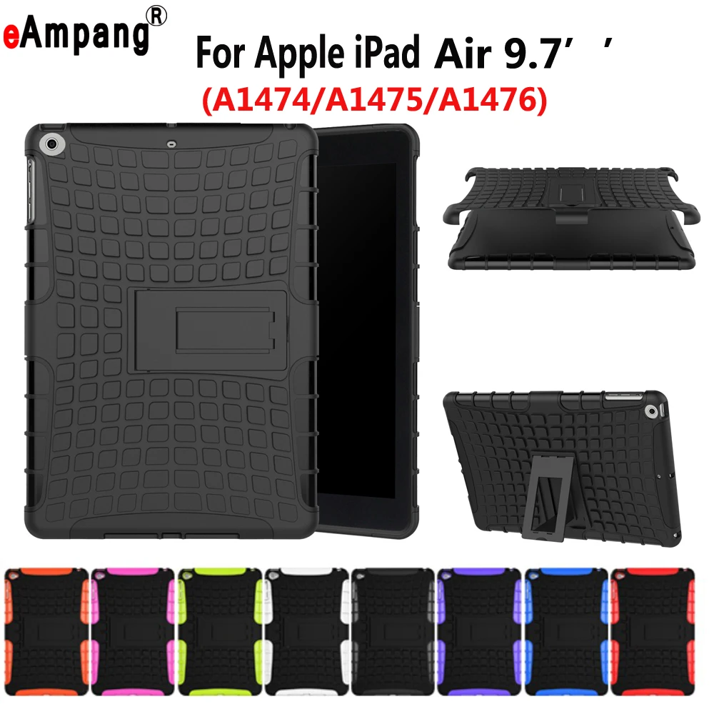 Чехол для Apple iPad 5 воздуха 1 Air1 9 7 A1474 A1475 чехол принципиально Tablet детские безопасные Силиконовые Жесткий ПК