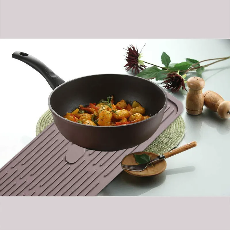 Oneup складной силиконовый коврик для сушки посуды нескользящая подстилка