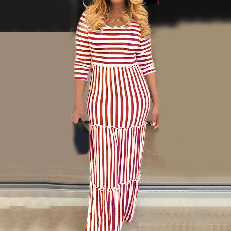 2019 новая дамская мода Повседневное круглый вырез с коротким рукавом пляжный