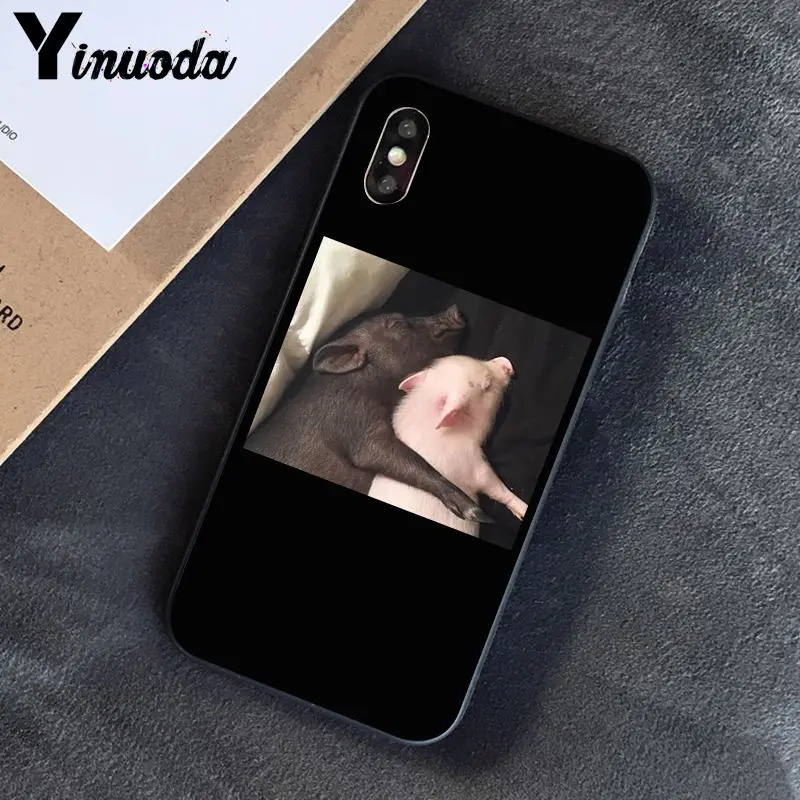 A3 Yinuoda смешной мультфильм свинья Coque Оболочка Чехол для телефона для iPhone 8 7 6 6S 6Plus X XS MAX 5 5S SE XR 10 чехол s - Цвет: A3