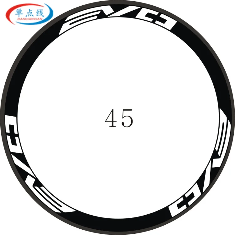 For 45mm wheel 12 pics/2 колеса/Набор дорожный велосипед 700c наклейки на колеса гоночные обода колеса декоративные наклейки на колеса велосипеда - Цвет: For 45mm wheel