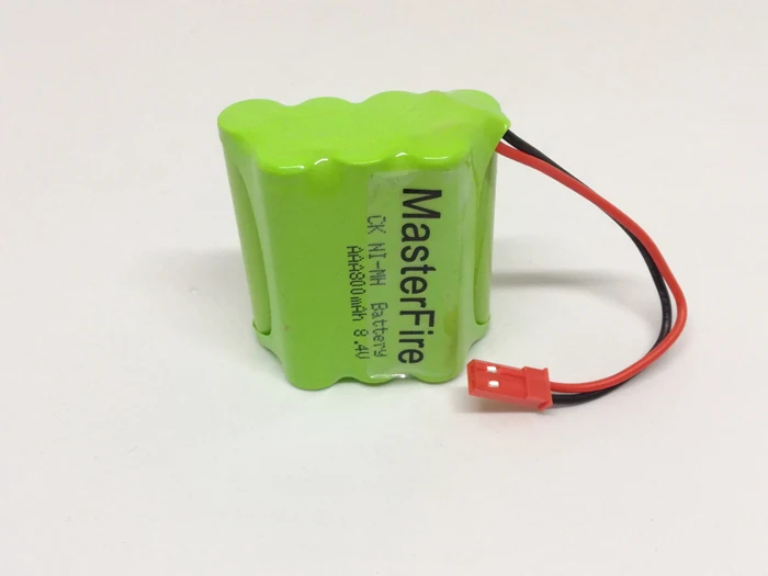 Аккумуляторная батарея MasterFire 8 4 В AAA 800 мАч Ni MH с красной вилкой|battery pack|battery