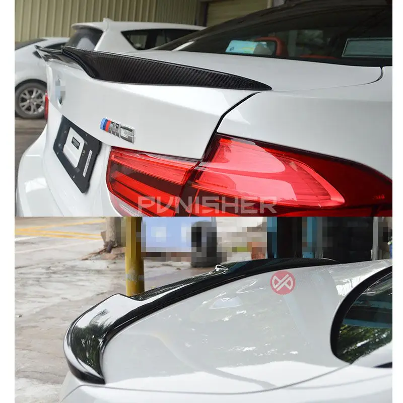 M4 Стиль для BMW F30 F80 M3 спойлер из углеродного волокна Материал 2012 2016 320i 328i 335i 316D