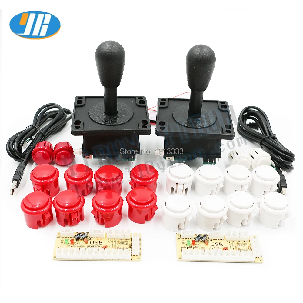 Zero Delay Arcade Kit USB To American Style Joystick Push Button With Built-in Micro Switch PC / Raspberry Pi DIY kit | Спорт и