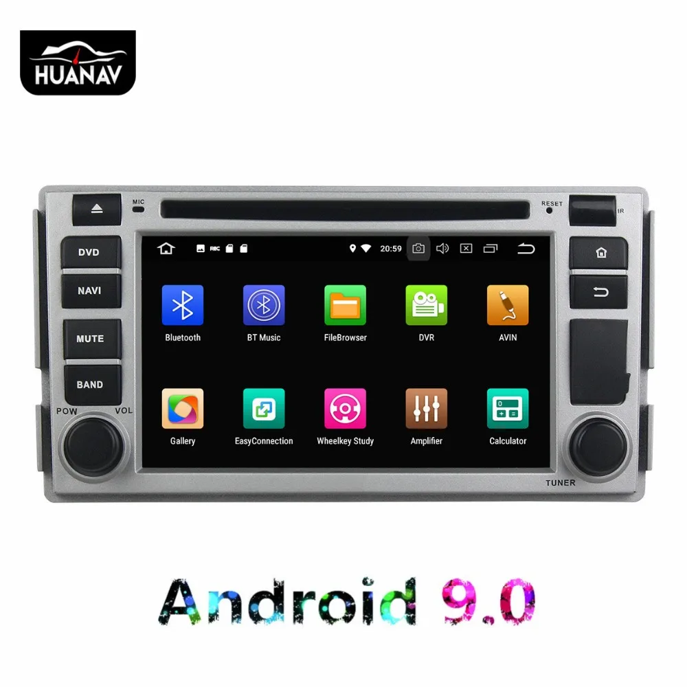 DSP Android 9 0 автомобильный dvd-плеер GPS навигация для Hyundai SANTA FE 2005-2012 Авто радио