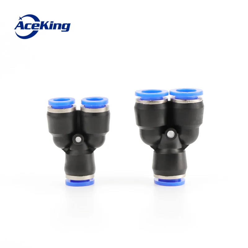 PY Y-type пневматический шарнир PY4 PY6 PY8 PY10 12 14 16 трехполосный пластиковый быстрый с