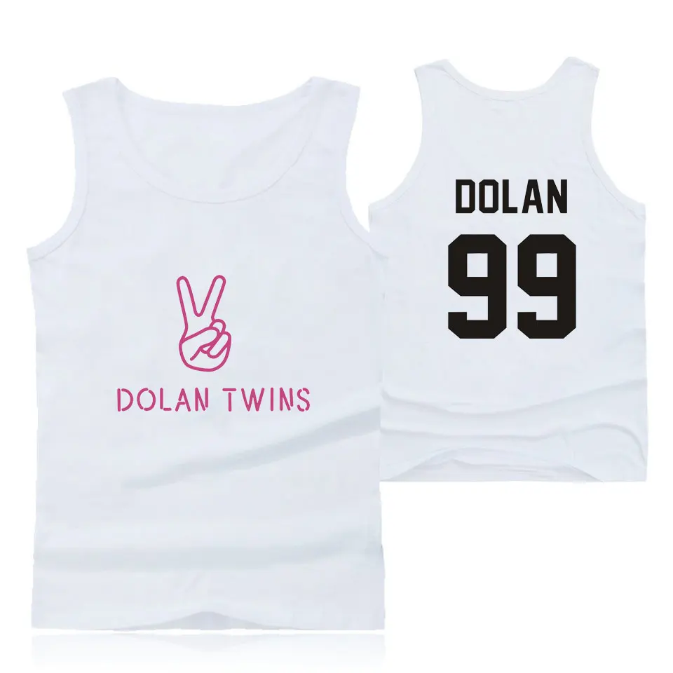 Майка Youtuber Dolan Twins летние забавные крутые Модные топы с принтом мужской жилет