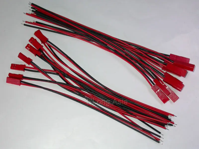 (10pcs) battery power wires male + female connector for CCTV camera FPV Drone RC Quadcopter Photography (about 15cm length) |