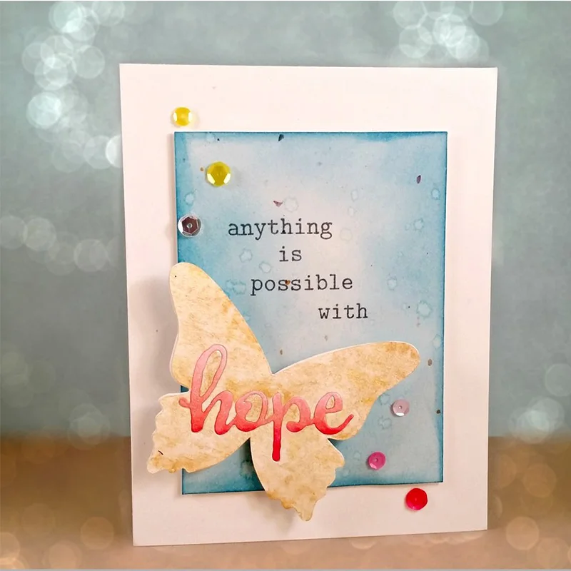 5 шт./компл. всегда сочувствие молитвы надежды буквы форма металлические штампы