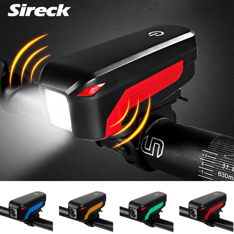 Sireck велосипедные фары usb Зарядка Светодиодный лампа велосипед передний свет