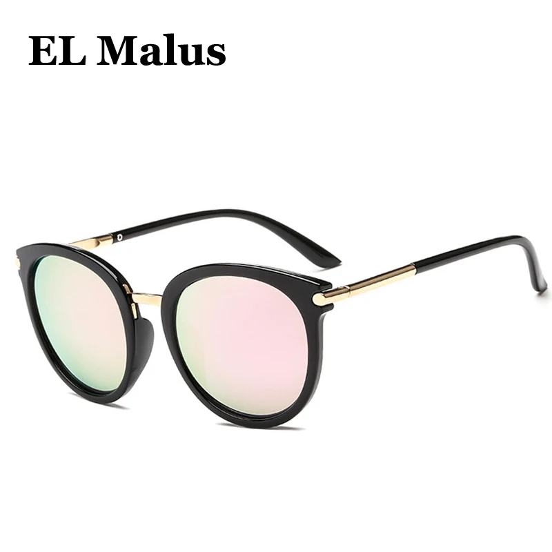 [EL Malus] 2019 круглый металлический Ретро рамка женские солнцезащитные очки