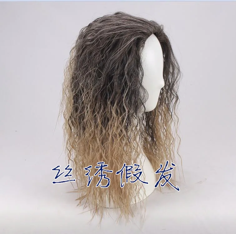 45cm Justice League Aquaman wig ason Momoa Role Play Poseidon Hair + Free CAP +Track | Тематическая одежда и униформа