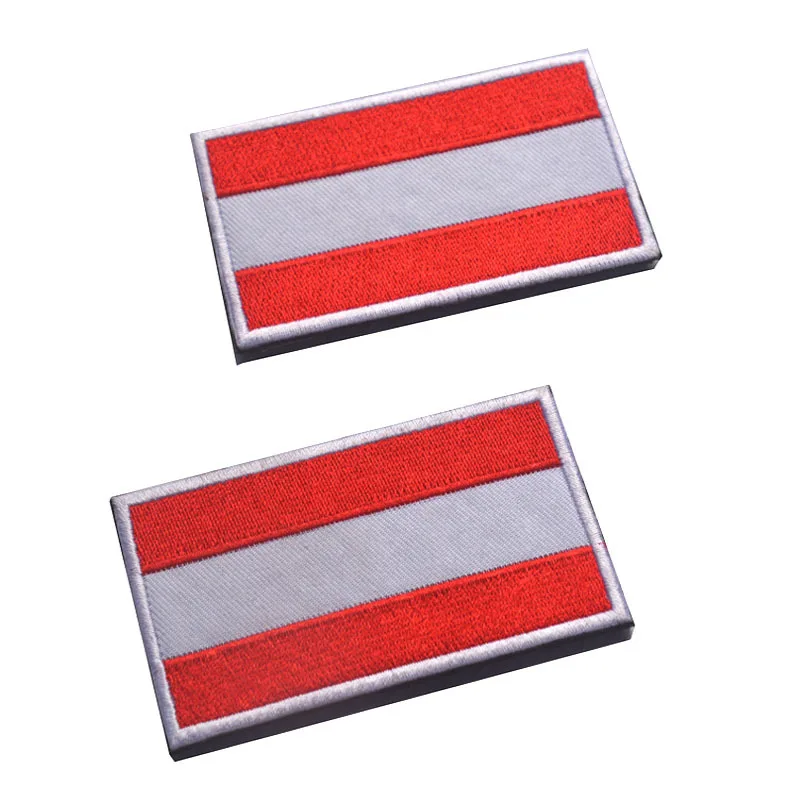 Вышитая нашивка с австрийским флагом армейская модная эмблема значок