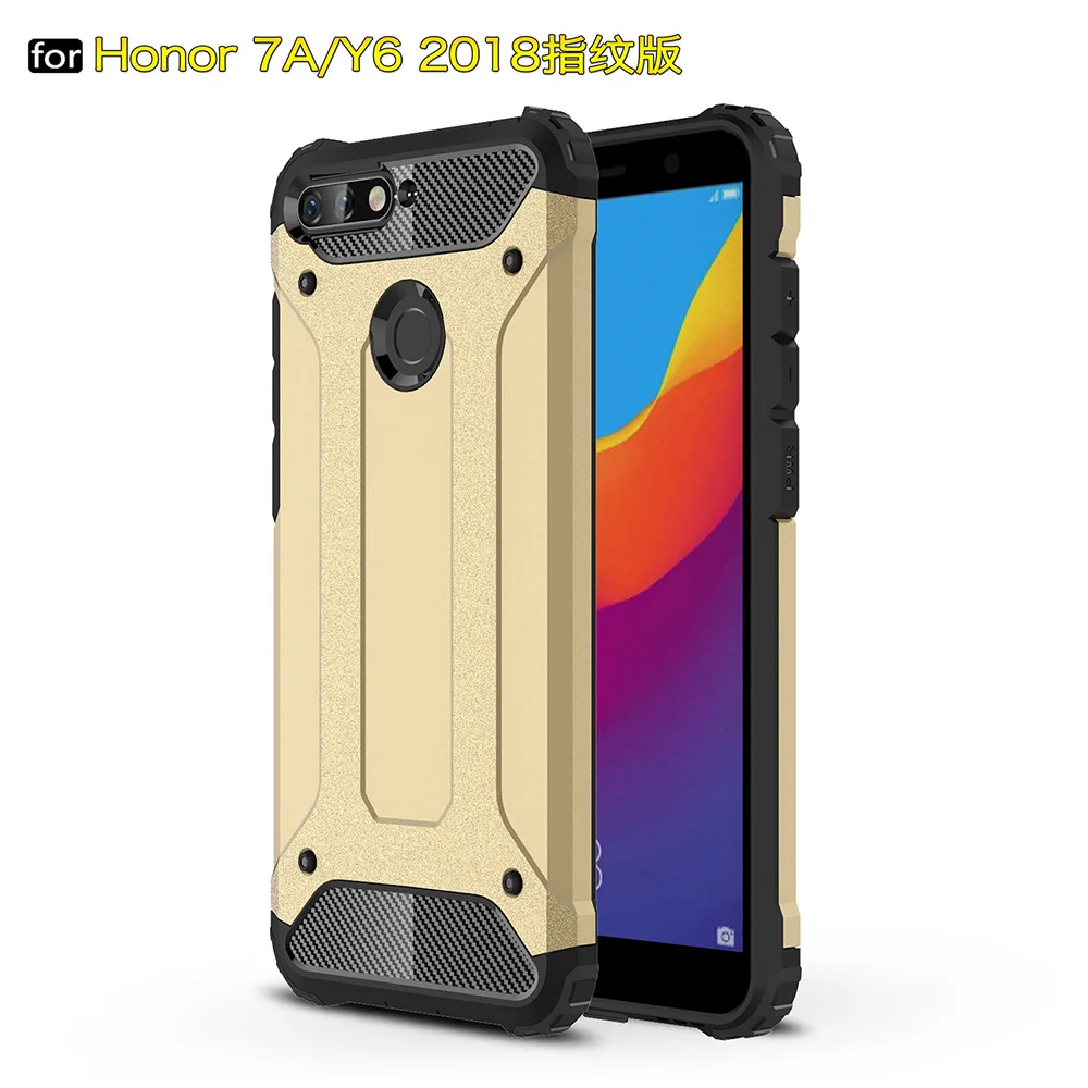 Жесткий чехол для Huawei Honor 7A Pro с распознаванием отпечатков пальцев Enjoy 8E Y6 Prime 2018 ZGAR