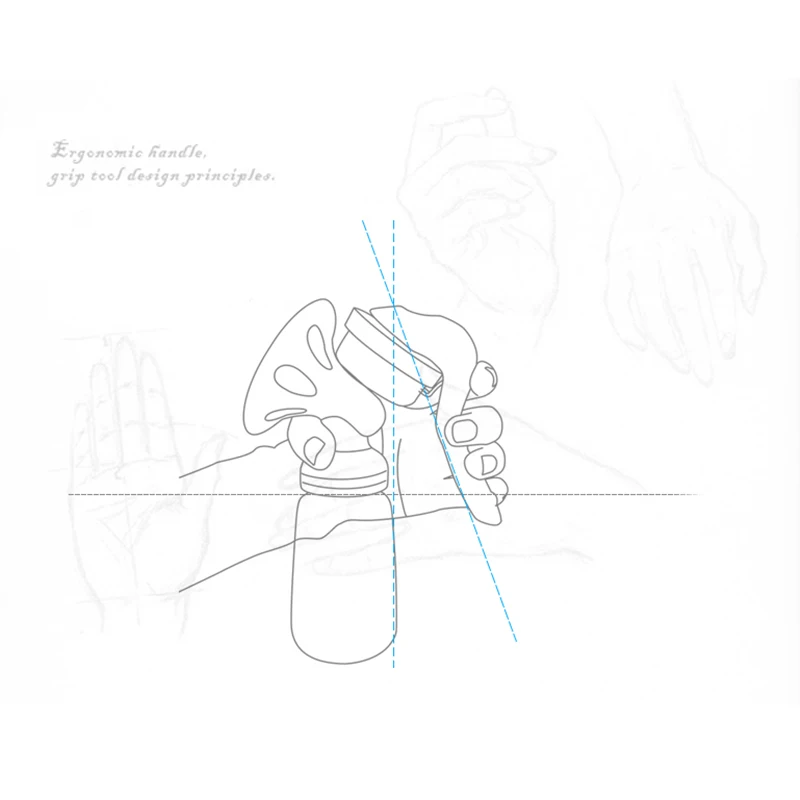 Ручной молокоотсос без БФА всасывание детских сосков 150 мл насос для бутылочки