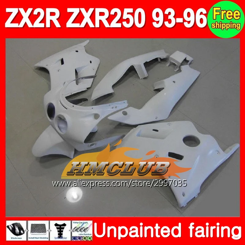Корпус Неокрашенный полный комплект обтекателя Для KAWASAKI NINJA ZX 2R 93 96 ZX2R ZXR250 94 95 1993