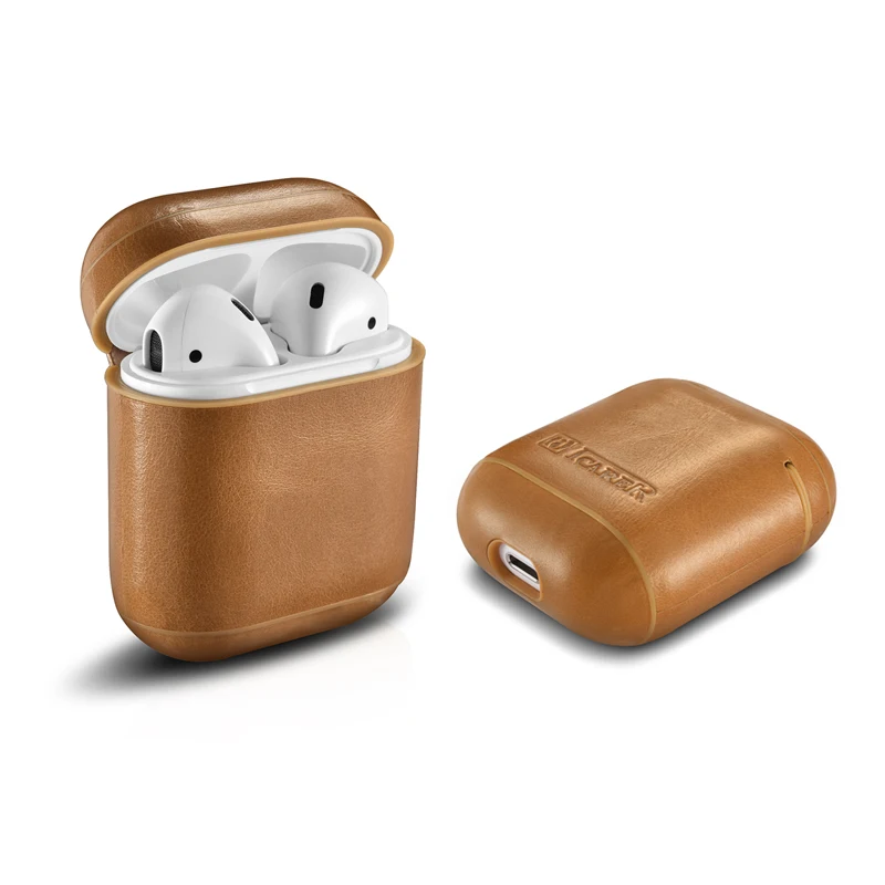 Чехол из натуральной кожи для наушников Apple Airpods | Компьютеры и офис