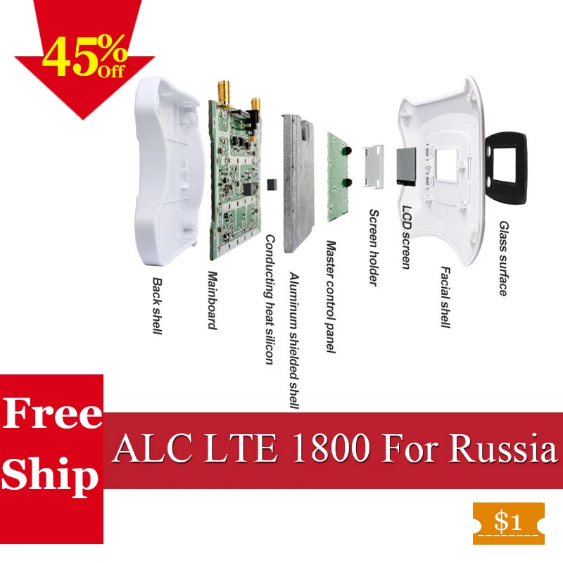 ALC Россия 4G LTE 1800 МГц Мобильный усилитель сети GSM Усилитель 2g 4g DCS ретранслятор