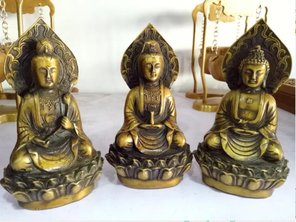 

Тибет, буддизм Amitabha дракона бронзовая скульптура религиозные изделия из металла