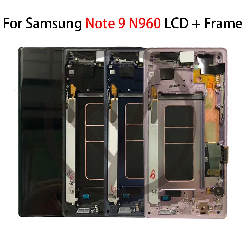Для samsung Galaxy Note 9 Lcd с рамкой дисплей сенсорный экран дигитайзер сборка для samsung note9 n960 N960F N960D N960DS lcd