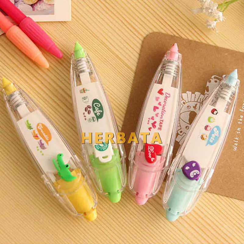 Корретиво корретиво Корректирующая лента новые милые ленты с животными для букв