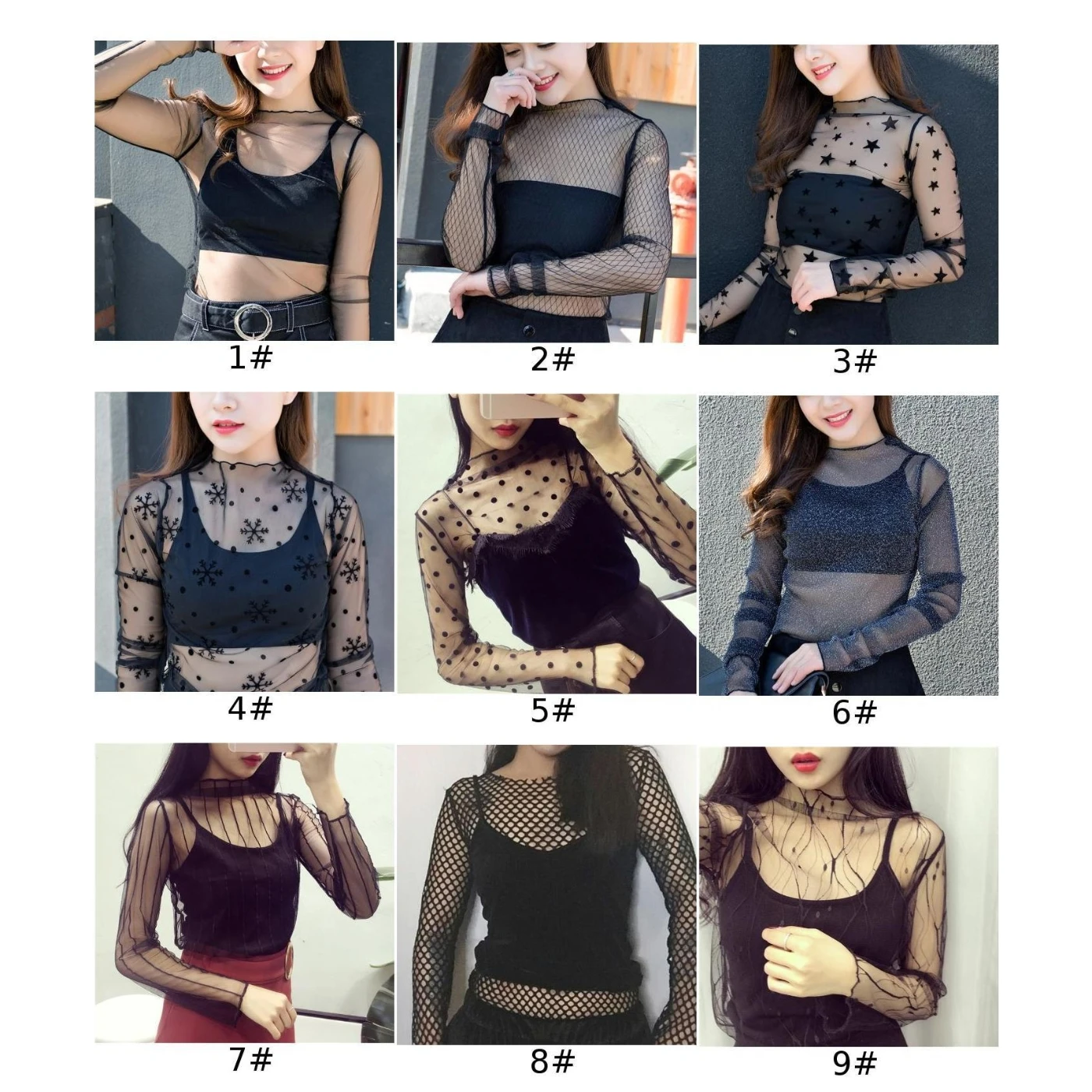 2019 сексуальные топы с длинным рукавом кружева тонкая перспективная рубашка