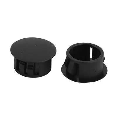 

100 PCS SKT-16 Round Snap in Mounting Locking 16mm Dia Panel Hole Connector Black