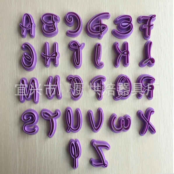26 шт. Английский алфавит пластиковые печенья кондитерские изделия печенье