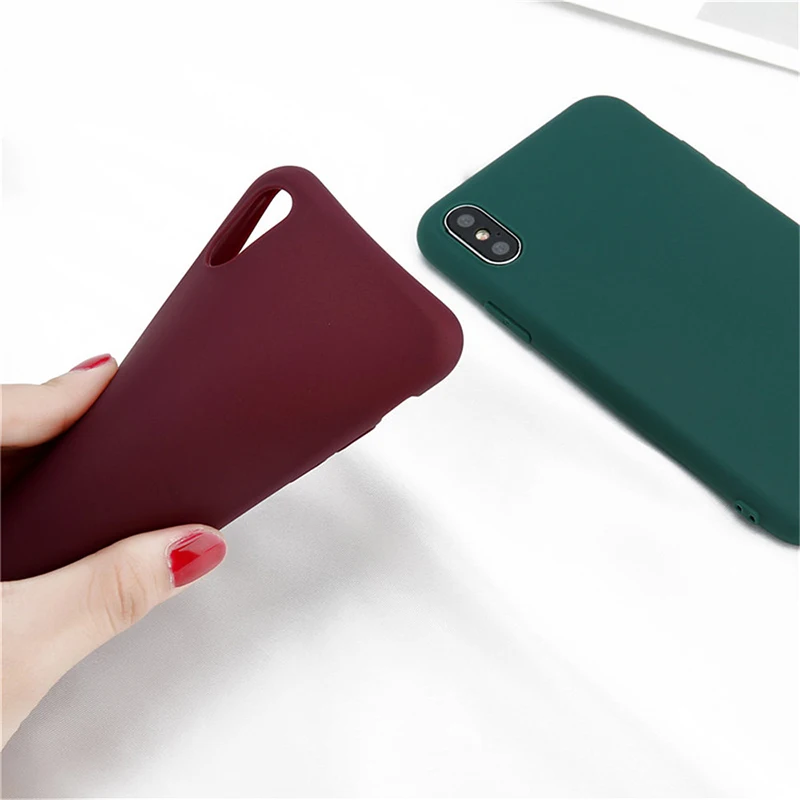 Soft Silicone Case For iPhone XS Max X XR 6 S 6S 5 5S 5SE 7 8 Plus 6Plus 7Plus 8Plus Ultra Thin TPU Cell Phone Back Cover |